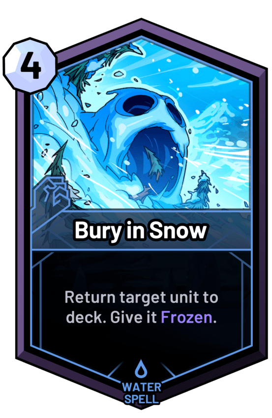 Bury in Snow